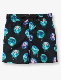 Printed Elastic Waist Boardshort - Little Boys