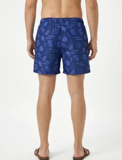 Printed Elastic Waist Boardshort