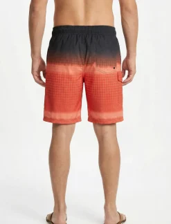 Printed Elastic Waist Boardshort