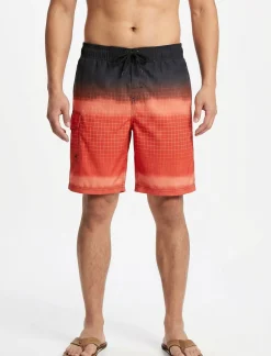 Printed Elastic Waist Boardshort
