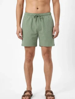 Printed Elastic Waist Boardshort