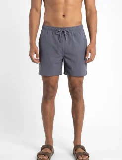 Printed Elastic Waist Boardshort
