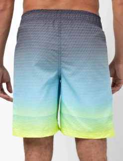 Printed Elastic-waist Boardshorts
