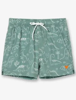 Printed Elastic-waist Boardshorts - Little Boy