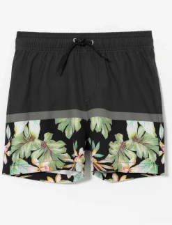 Printed Elastic-waist Boardshorts - Little Boy