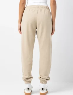 Printed Elastic-waist Fleece Pants