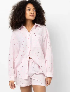 Printed Elastic-waist PJ Shorts
