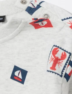 Printed Fleece Sweatshirt