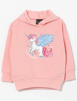 Printed Hooded Fleece Sweatshirt – Little Girl