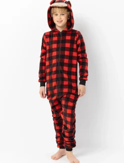 Printed Hooded Onesie PJ