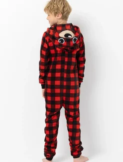 Printed Hooded Onesie PJ