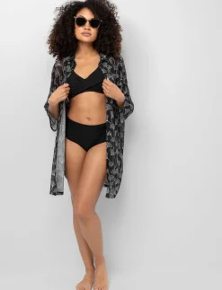 Printed Long Shirt Cover-Up