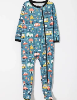 Printed Onesie PJ with Anti-slip Feet