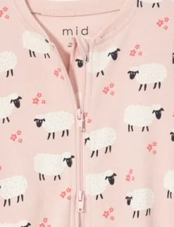 Printed Onesie PJ with Anti-slip Feet