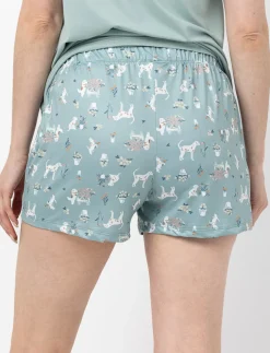 Printed Pajama Shorts