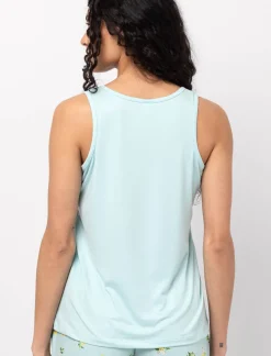 Printed Pajama Tank Top