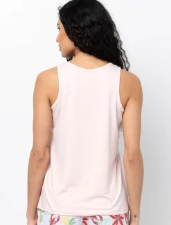 Printed Pajama Tank Top