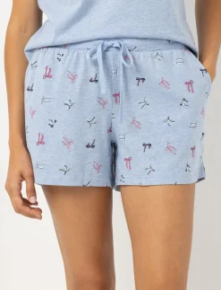 Printed PJ Shorts with Elastic Waist