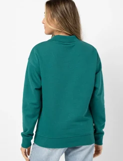 Printed Polo Collar sweater