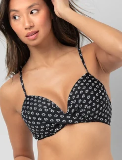 Printed Push-up Bikini Top
