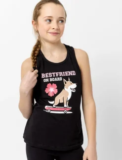 Printed Racerback Tank Top