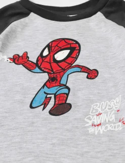 Printed Raglan Sleeve T-shirt - Spider-Man