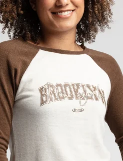 Printed Raglan-sleeve Sweater