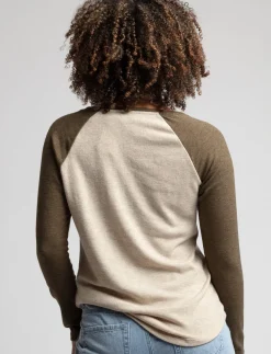 Printed Raglan-sleeve Sweater