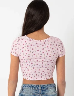 Printed Ribbed T-shirt