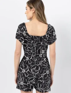 Printed Romper