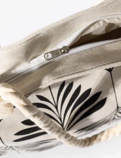 Printed Rope-handle Tote Bag