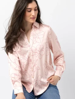 Printed Satin Shirt