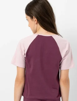 Printed Semi-fitted Raglan T-shirt