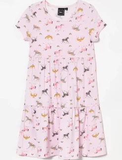 Printed Short-sleeve Dress