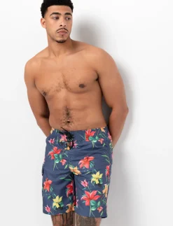 Printed Side Pocket Boardshorts
