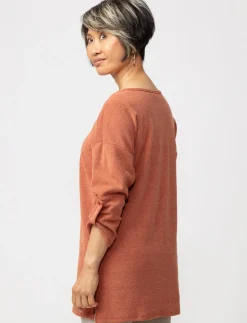 Printed 3/4-sleeve Tunic