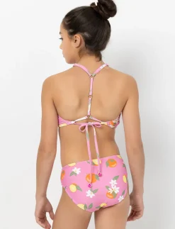 Printed Tie-back 2-piece Swimsuit