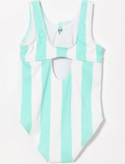 Printed Tie-front 1-piece Swimsuit - Little Girl