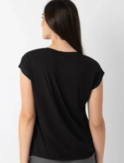 Printed T-shirt with Adjustable Hem