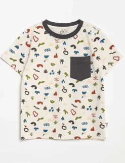 Printed T-shirt with Pocket