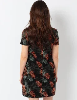 Printed V-neck Dress