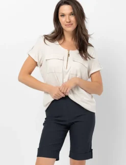 Pull-on Bermuda shorts