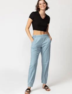 Pull-on Chambray Pants