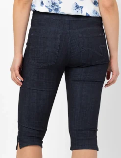 Pull-On Denim Capri Pants