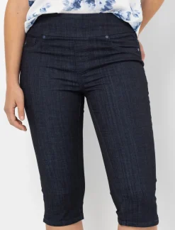 Pull-On Denim Capri Pants