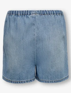 Pull-on Denim Shorts
