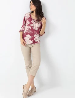 Pull-on Straight-Leg Capri