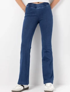 Pull-on Wide-leg Jeans