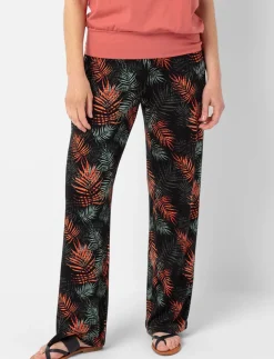 Pull-on Wide-Leg Pants