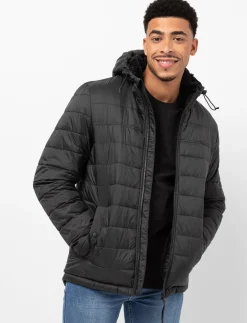 Quilted Sherpa-lined Jacket